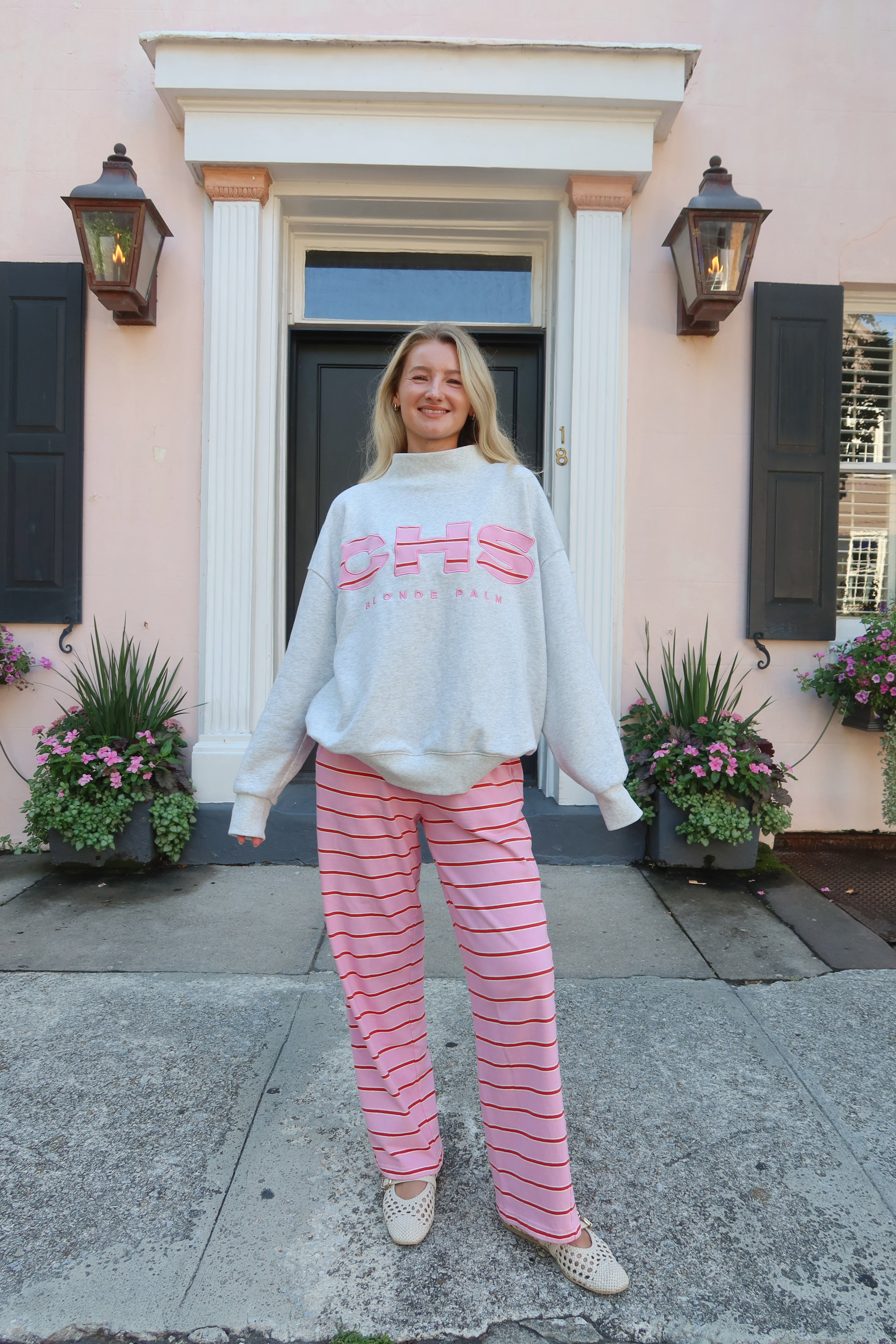 Charleston mockneck sweatshirt
