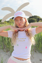 embroidered beach tee, coastal women t shirt